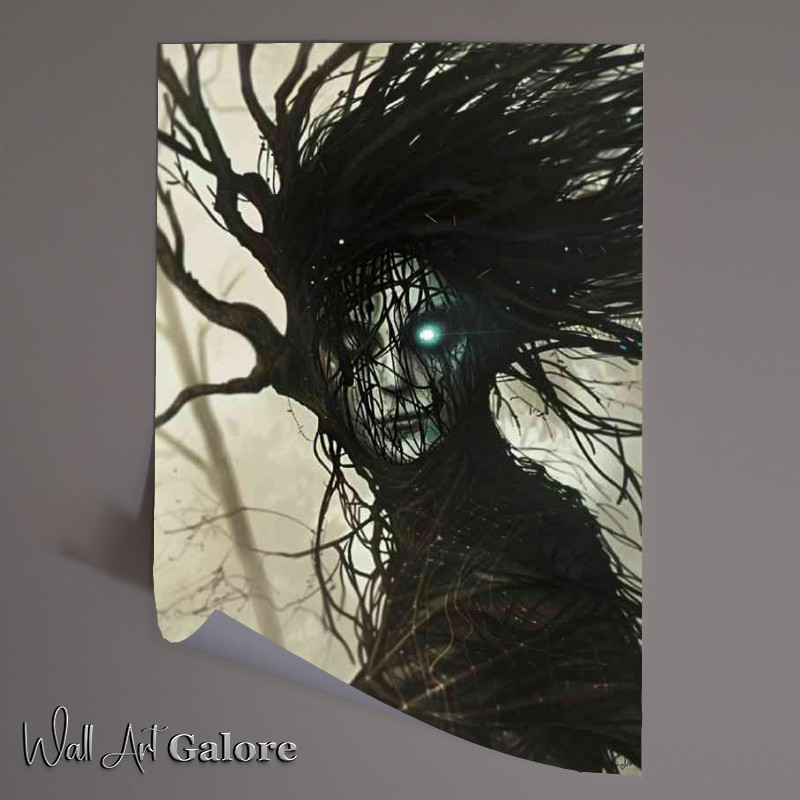 Buy Unframed Poster : (Monster man with black hair and white skin)