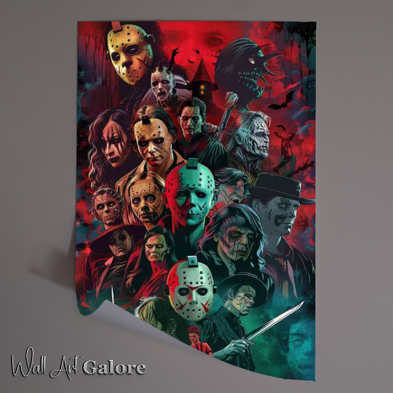 Buy Unframed Poster : (Movie poster all the baddies in one place collage)