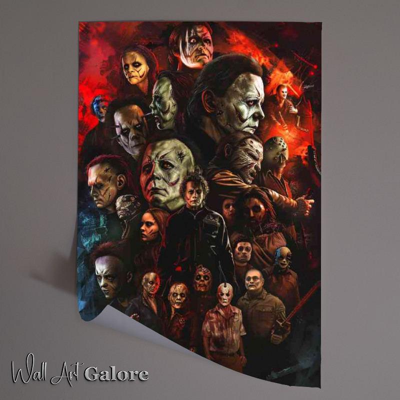Buy Unframed Poster : (Nightmare horror movie characters)