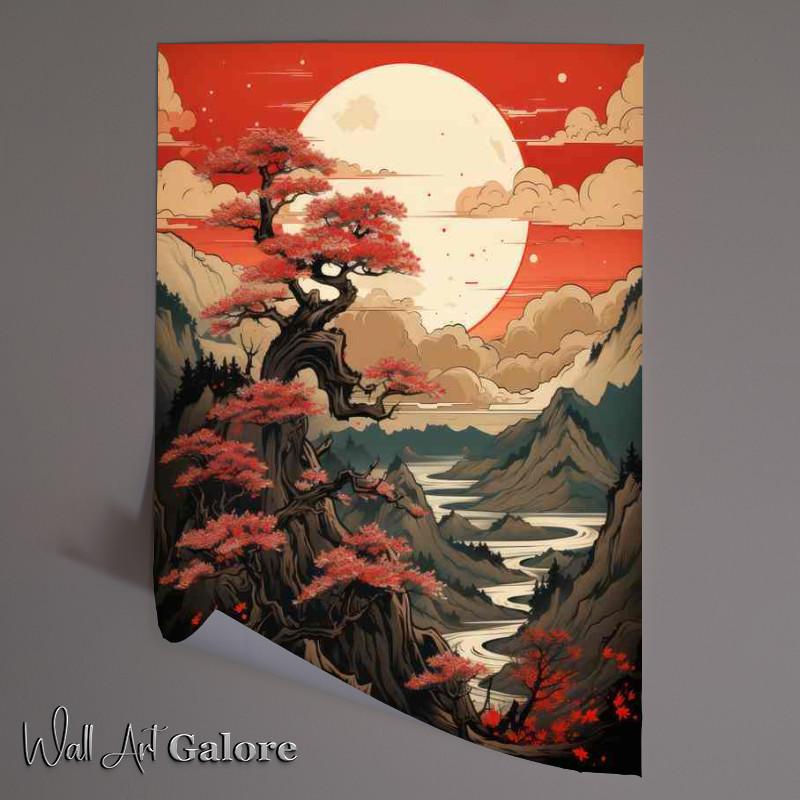 Buy Unframed Poster : (Journey to Japan Cherry Blossoms Mountains and Waterscapes)