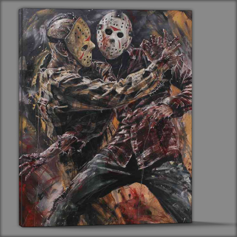 Buy Canvas : (The most famous movie characters in horror painted)