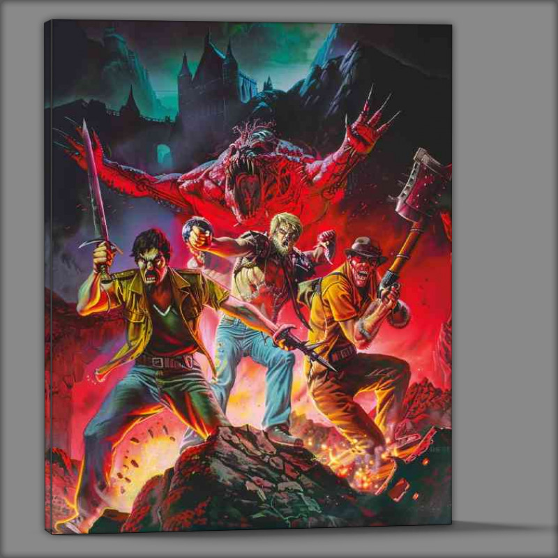 Buy Canvas : (The night zombies and monsters)