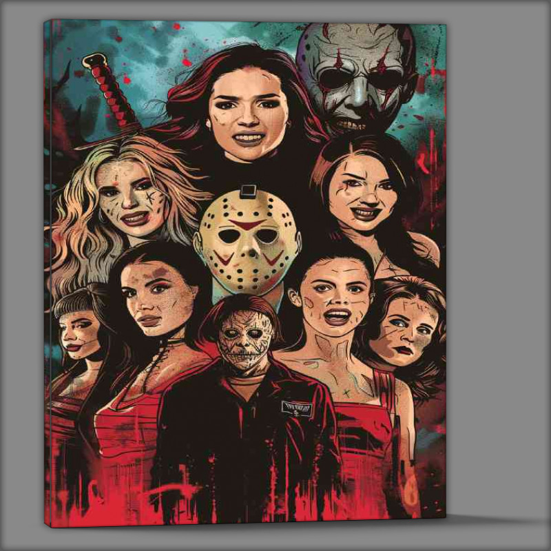 Buy Canvas : (Top horror movie characters Freddy kruger)