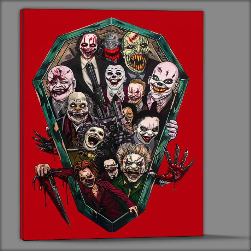 Buy Canvas : (Villans horror movie characters)
