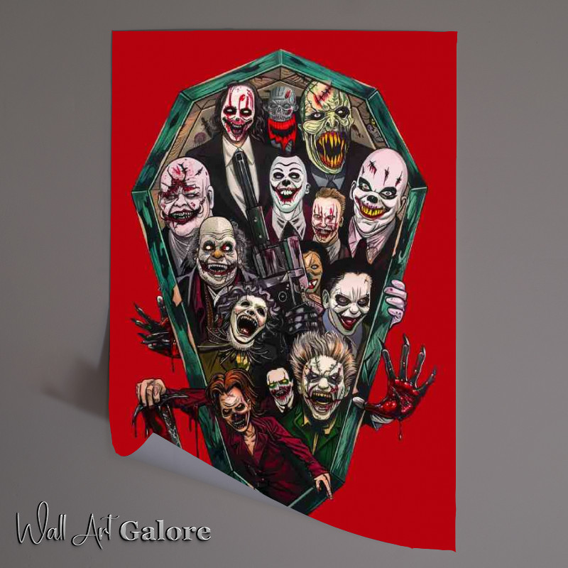 Buy Unframed Poster : (Villans horror movie characters)