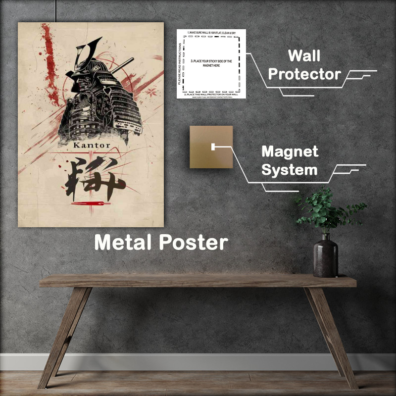 Buy Metal Poster : (Dynamic poster Samurai art)