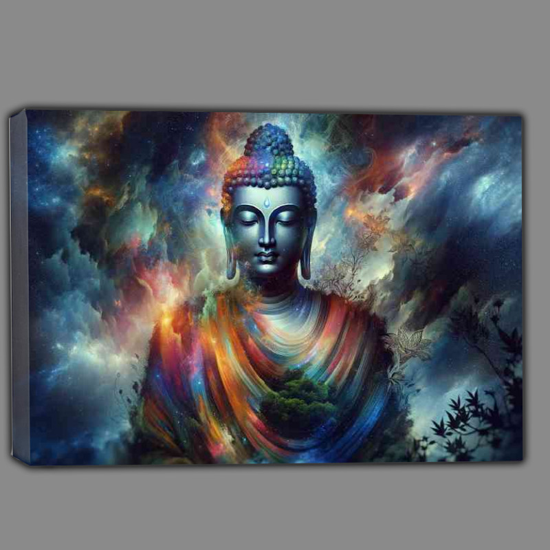 Buy Canvas : (tranquil and spirit of Buddha in a modern artistic interpretation)