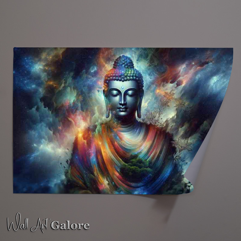 Buy Unframed Poster : (tranquil and spirit of Buddha in a modern artistic interpretation)
