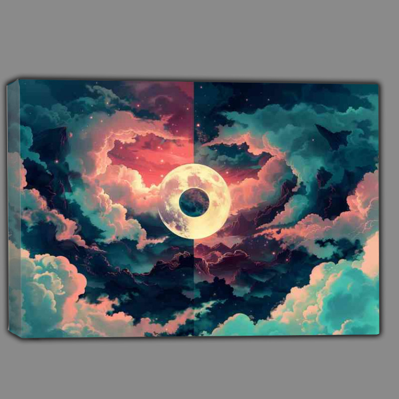 Buy Canvas : (Yin yang symbol clouds combined)
