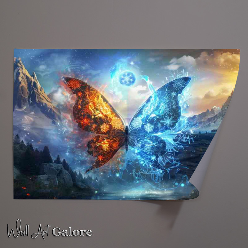 Buy Unframed Poster : (Stunning Illustration fantasy butterfly)
