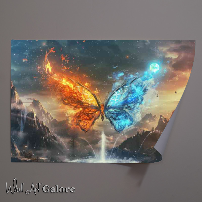 Buy Unframed Poster : (Stunning Illustration of an epic fantasy butterfly)