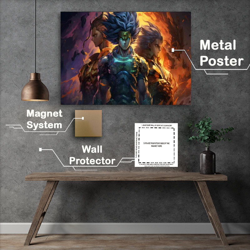 Buy Metal Poster : (Anime dragon slayers ready)