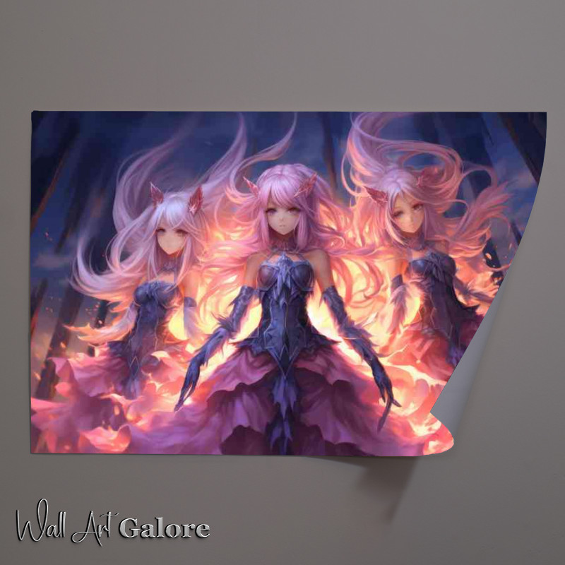 Buy Unframed Poster : (The abyss angelic anime art)