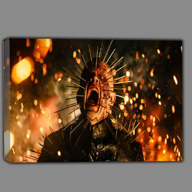 Buy Canvas : (Cinematic movie poster of Hellraisers pinhead)