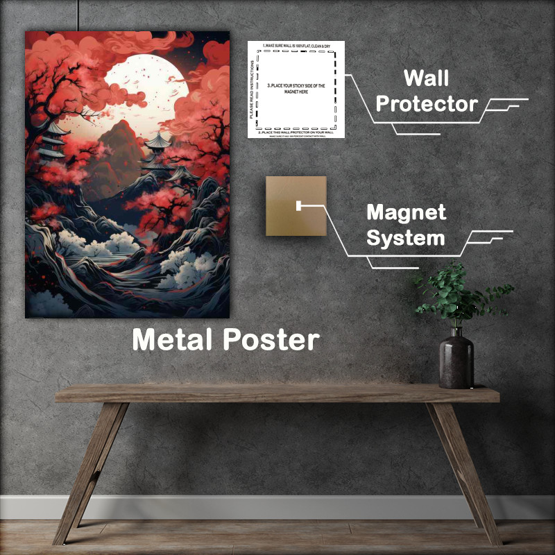 Buy Metal Poster : (Peaks and Petals Exploring Japans Blossoming Mountains)