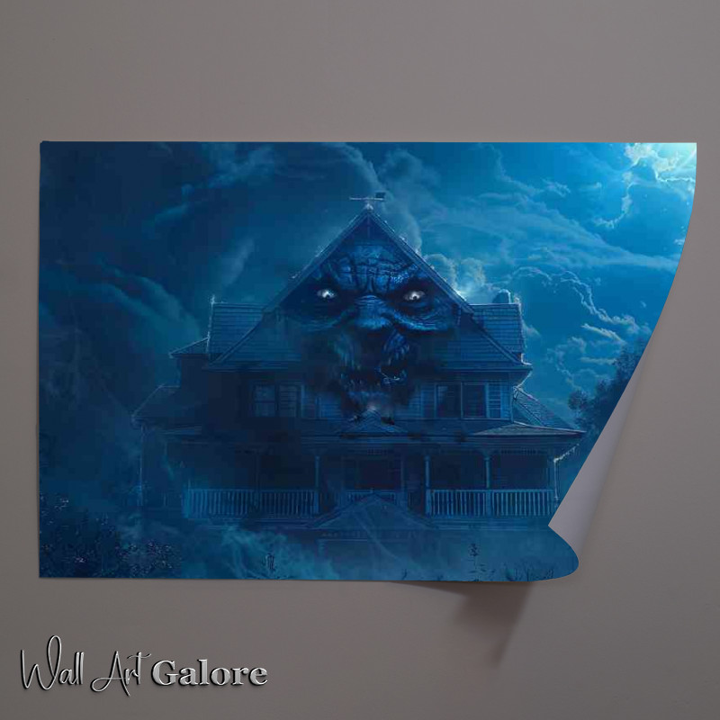 Buy Unframed Poster : (House with an evil face)
