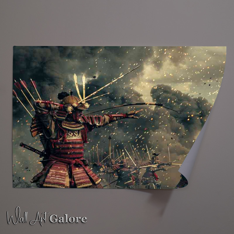 Buy Unframed Poster : (Ancient Japanese warrior in full armor poster)