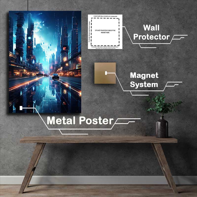 Buy Metal Poster : (Neon Dreams)
