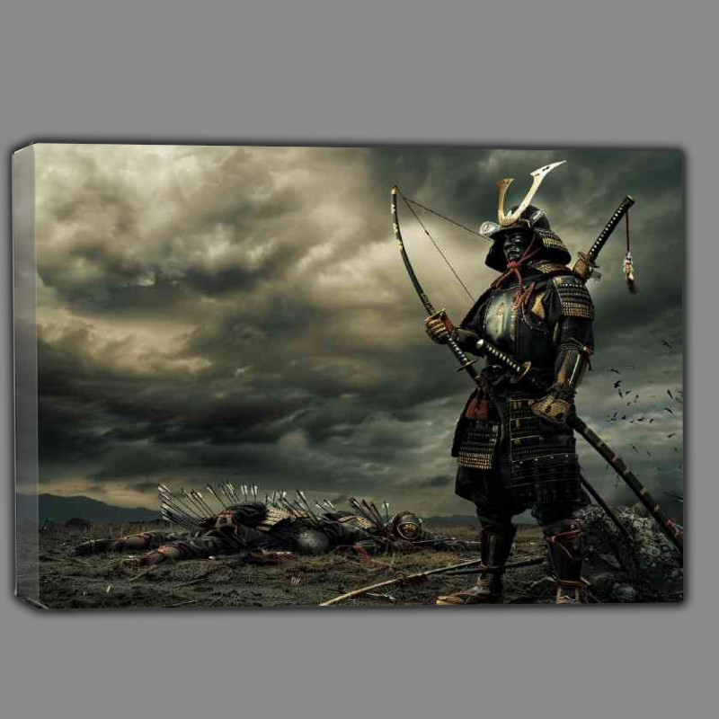 Buy Canvas : (Samurai with bow and arrows)