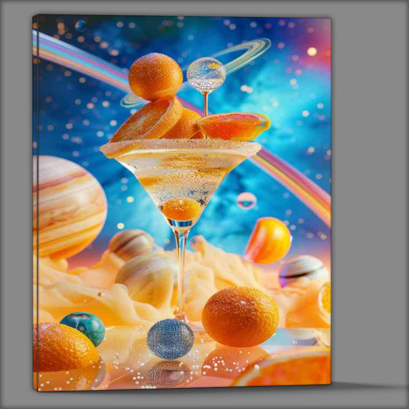 Buy Canvas : (Astroid cocktail made from oranges)