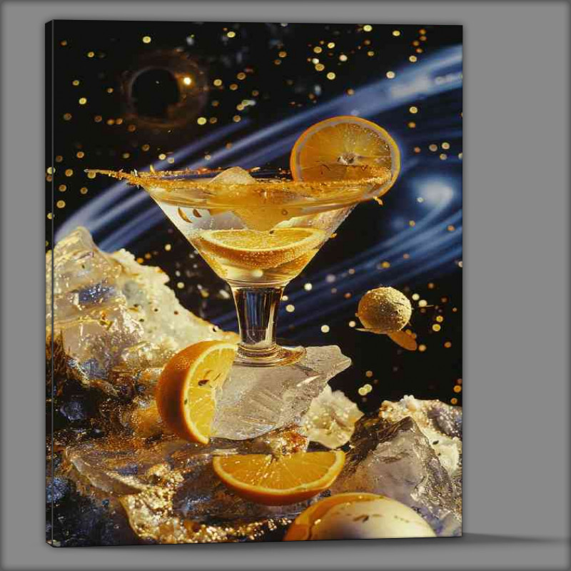 Buy Canvas : (Galaxy cocktail made with oranges)