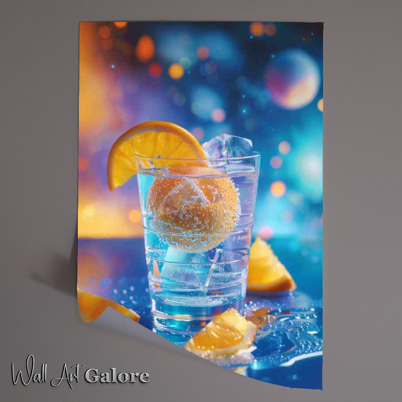Buy Unframed Poster : (Oranges and ice spiced cocktail)