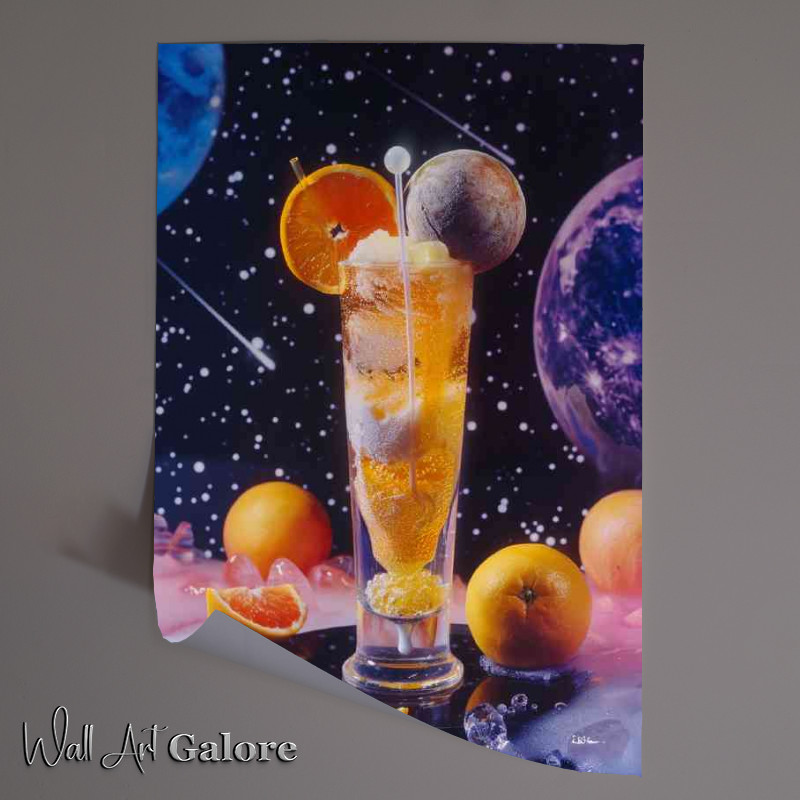 Buy Unframed Poster : (Space universe scothc on the rocks)