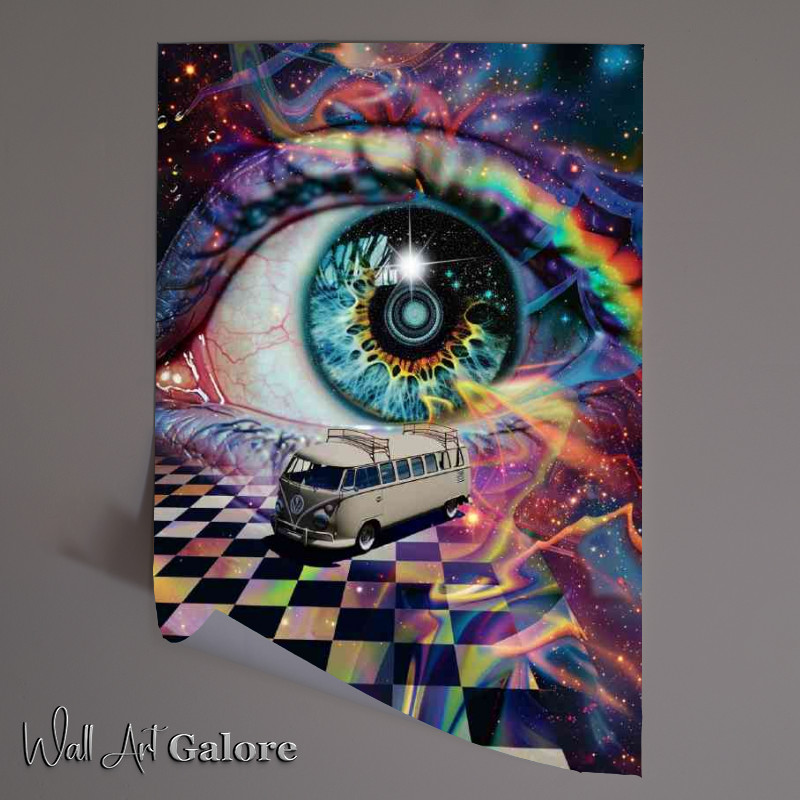 Buy Unframed Poster : (A giant eye abstract style)