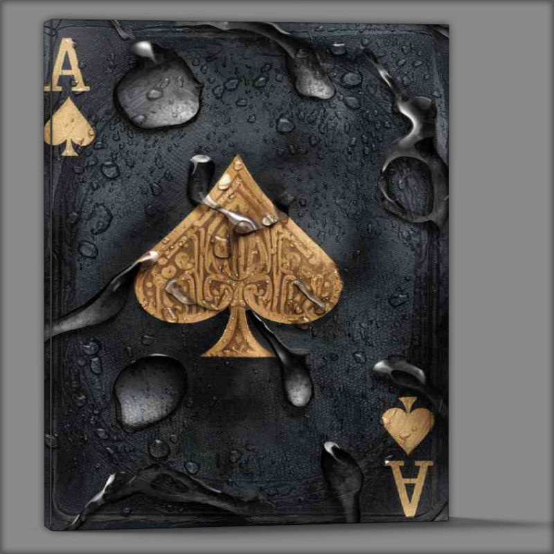 Buy Canvas : (Ace of spades palyin card)
