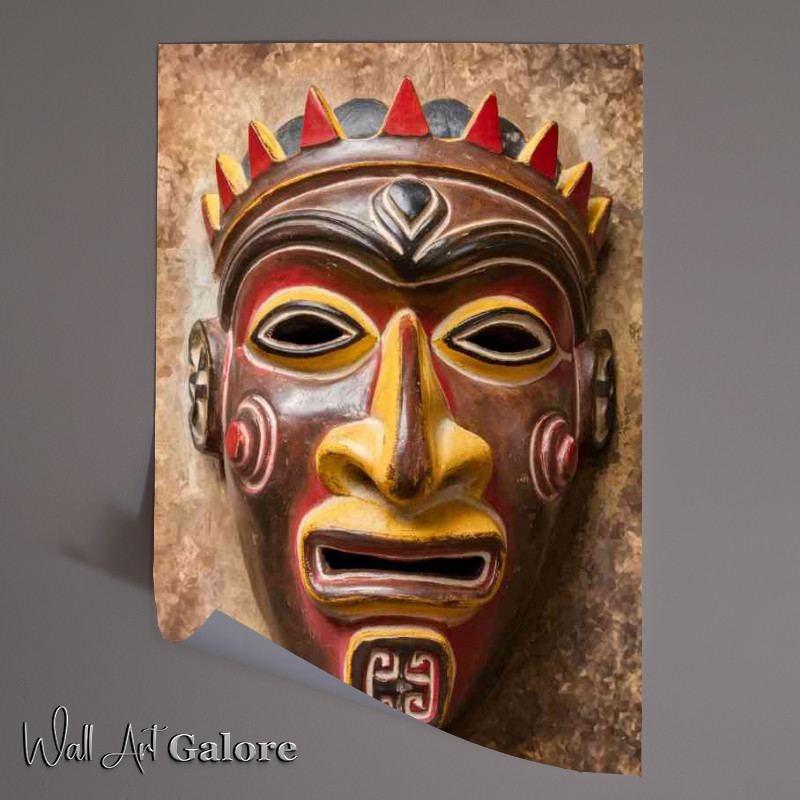 Buy Unframed Poster : (African style mask with great detail)