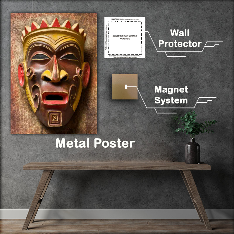 Buy Metal Poster : (Mask with great details african style)