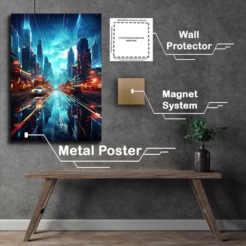 Buy Metal Poster : (Neon Nexus)
