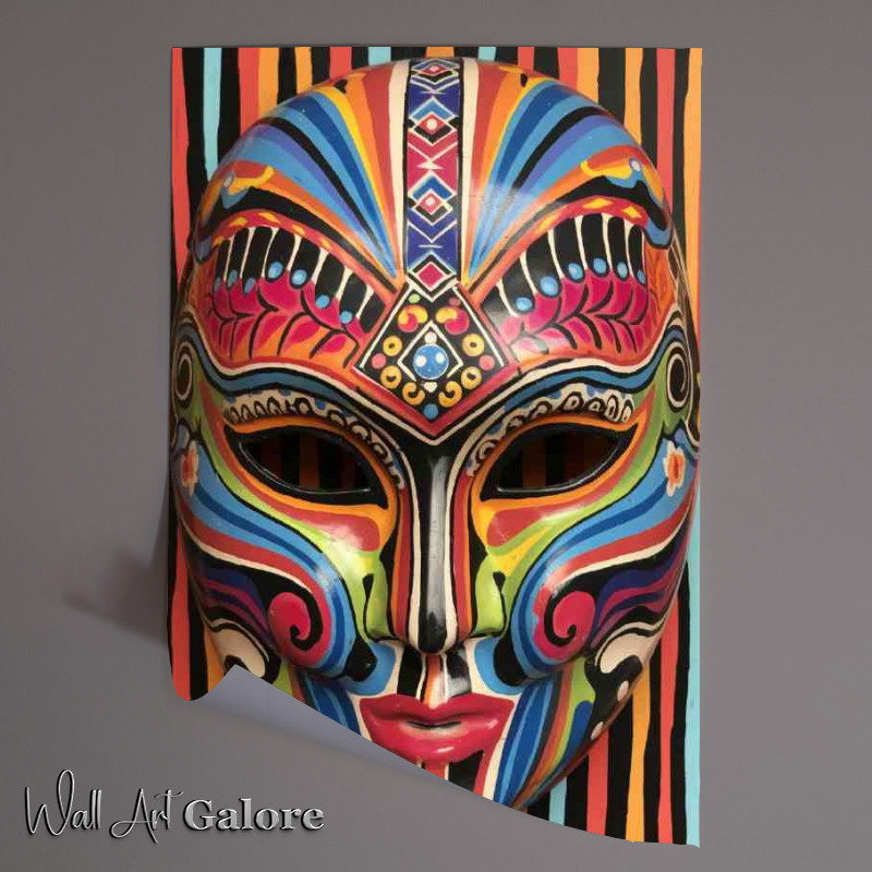 Buy Unframed Poster : (The mask with a painted feeling)
