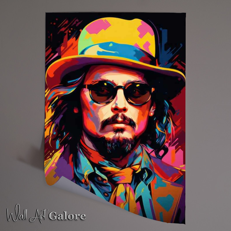 Buy Unframed Poster : (Johnny Depp with glasses and hat)