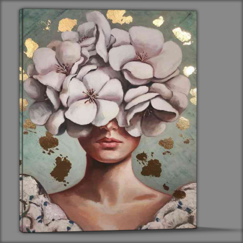 Buy Canvas : (Lady with the flower arrangment head)