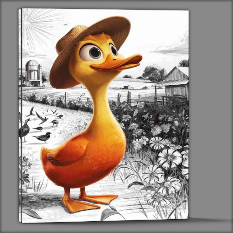 Buy Canvas : (Animated yellow duck standing)