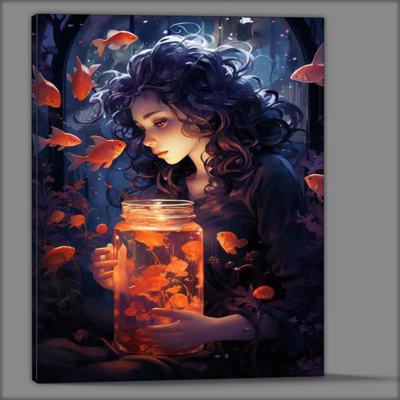 Buy Canvas : (The Role of Koi in Japanese Mythology)