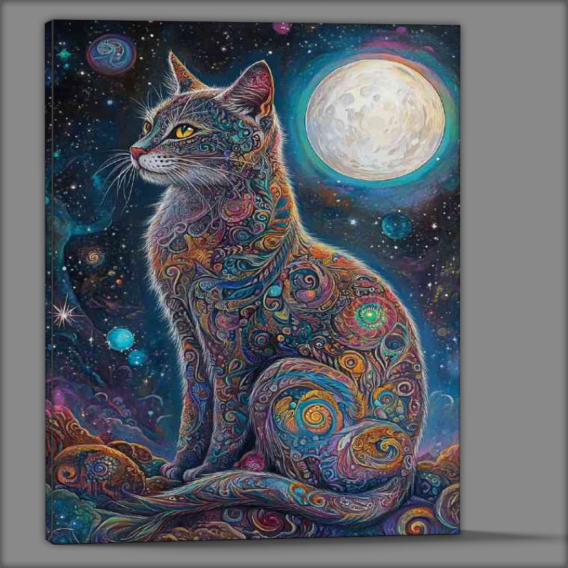 Buy Canvas : (Full body cat with intricate details)