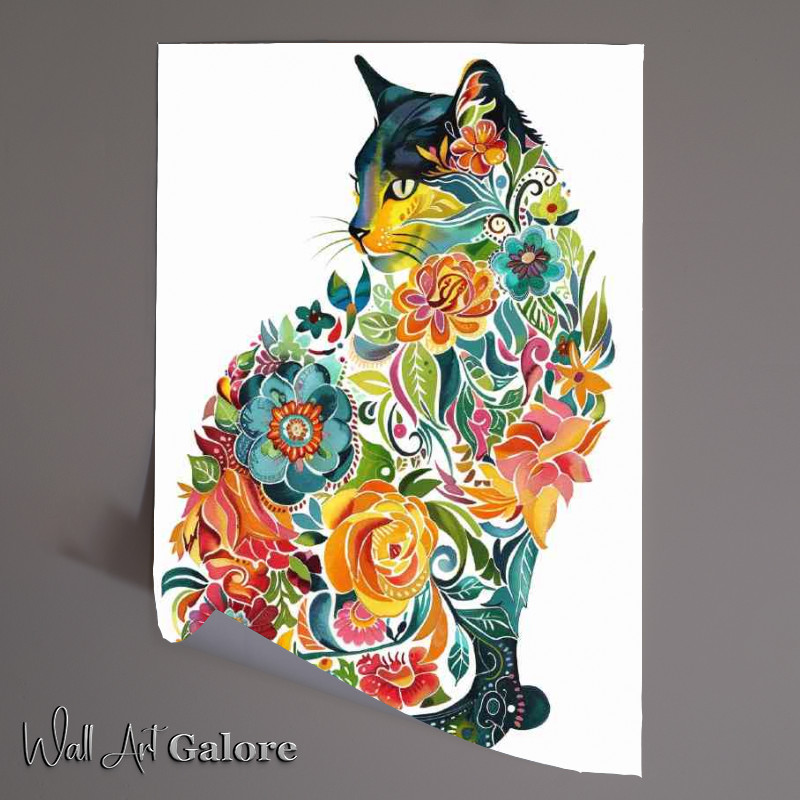 Buy Unframed Poster : (Tattoo design cat)