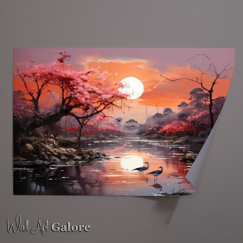 Buy Unframed Poster : (Historic Japanese Temples with Stunning Koi Ponds)