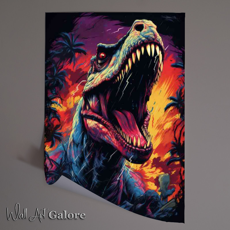 Buy Unframed Poster : (T rex in the jurrasic eara)