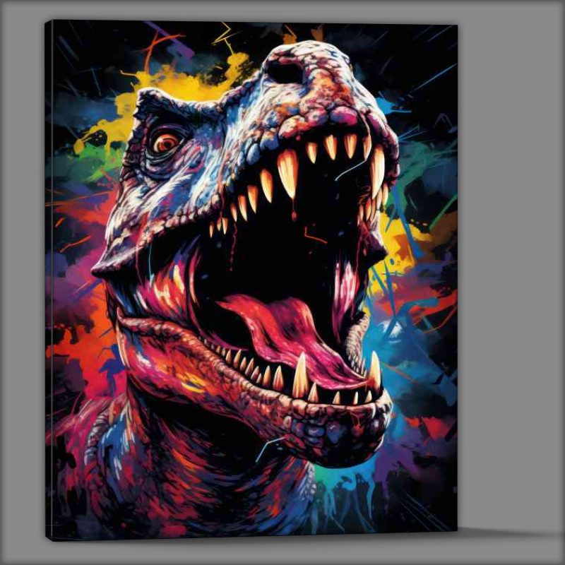 Buy Canvas : (T rex the king)