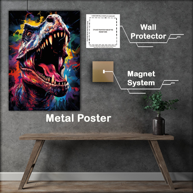 Buy Metal Poster : (T rex the king)