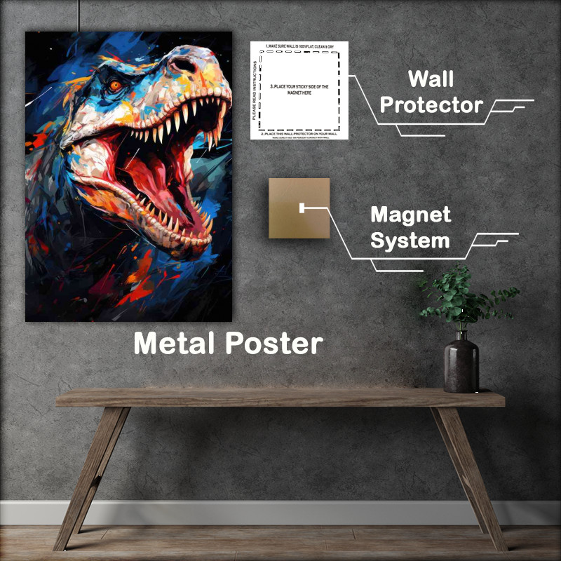 Buy Metal Poster : (The Dinosaurs of the Triassic Period)