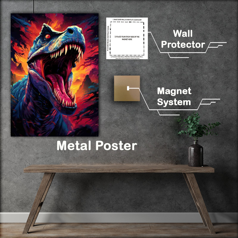 Buy Metal Poster : (The King of Dinosaurs)