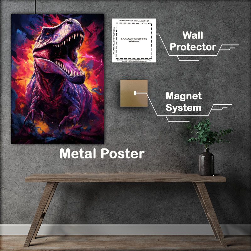 Buy Metal Poster : (Tyrannosaurus Rex The King of Dinosaurs)