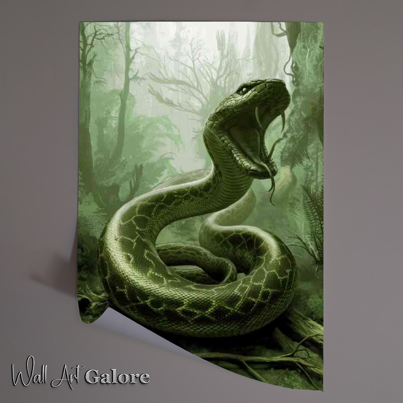 Buy Unframed Poster : (Massive menacing snake)