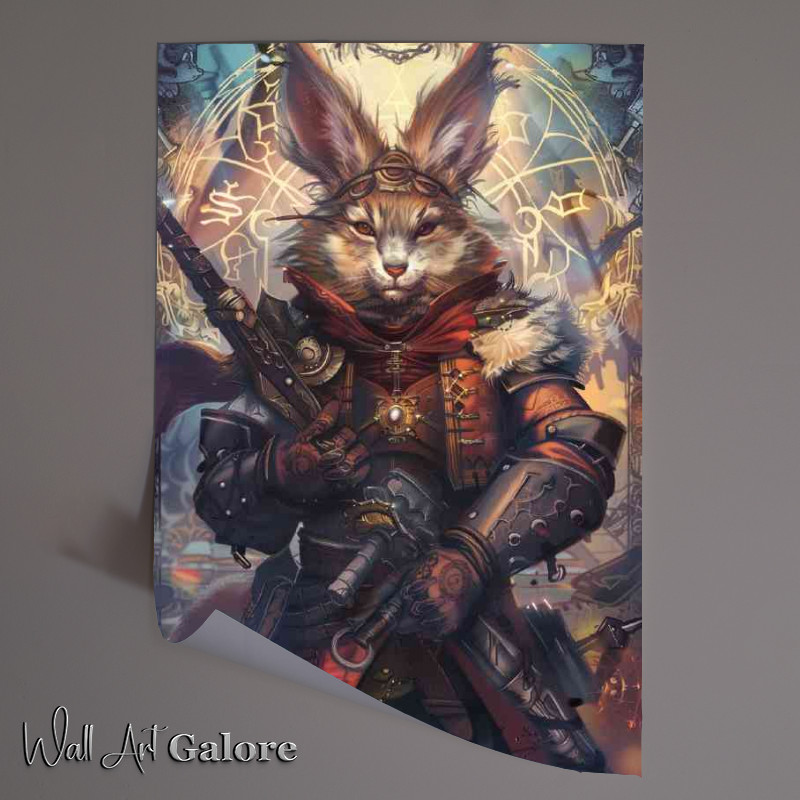 Buy Unframed Poster : (A fantasy anthropomorphic portrait of an animal)