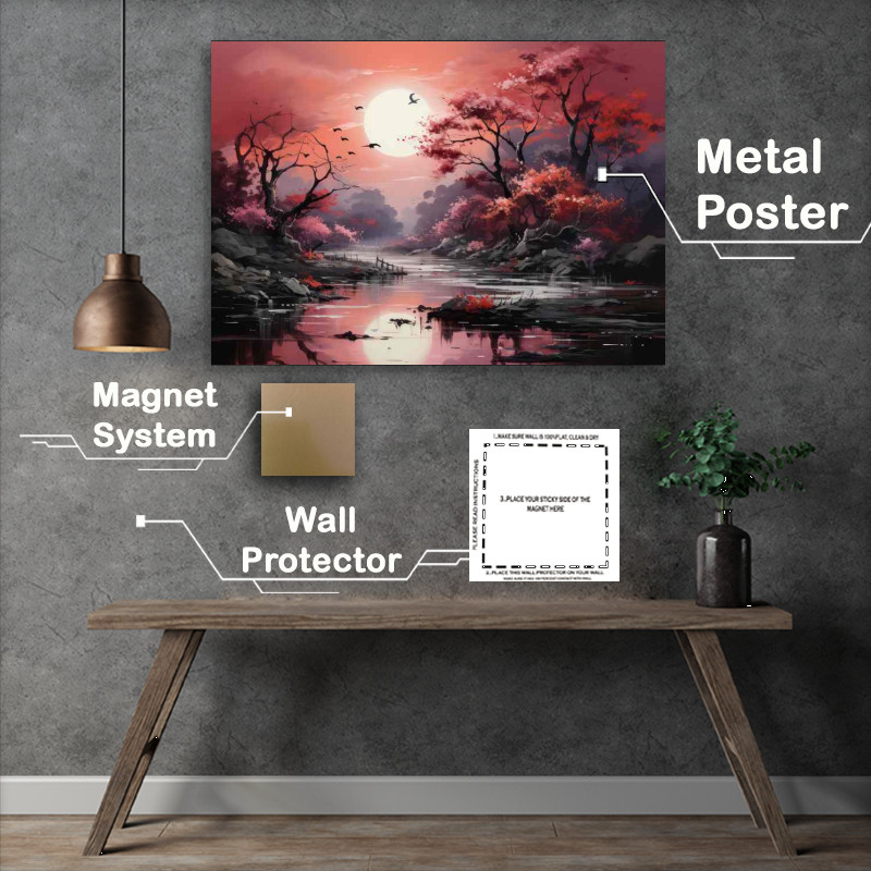 Buy Metal Poster : (Koi and Zen The Path to Japanese Meditation)