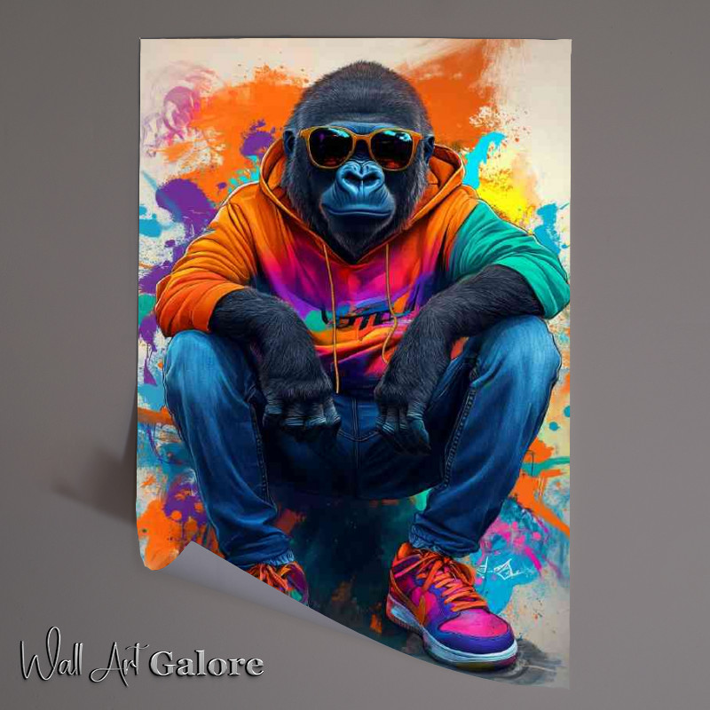 Buy Unframed Poster : (Gorrilla looking street wise hip)